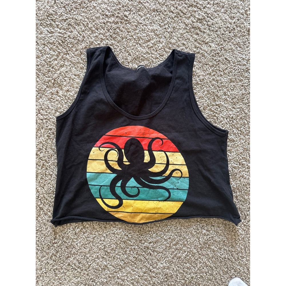 BDG Urban Outfitters Tie Dye & Retro Octopus Graphic Crop Tank Top Bundle L - Picture 1 of 6